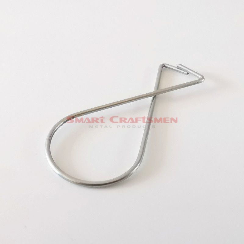 Metal Invisible Double Hooks, sign banner hanger connector c ends Hook  ceiling display suspended steel hanging wire extra fine - AliExpress