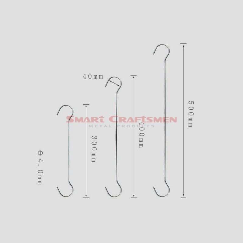 Metal Double C Display Hook Hang Wire, Ceiling Hook, Ceiling Sign