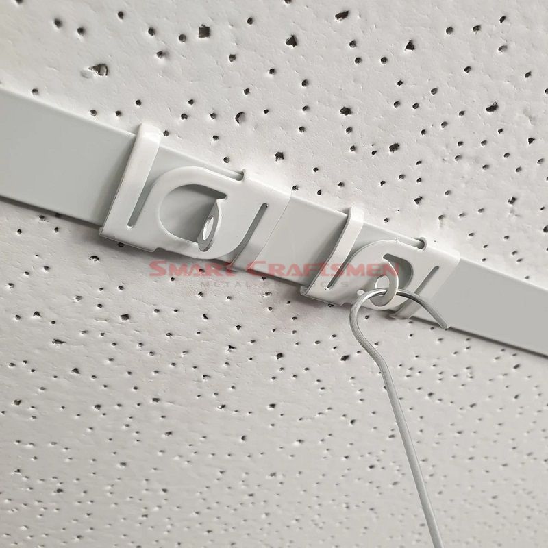 Metal Invisible Double Hooks, sign banner hanger connector c ends Hook  ceiling display suspended steel hanging wire extra fine - AliExpress